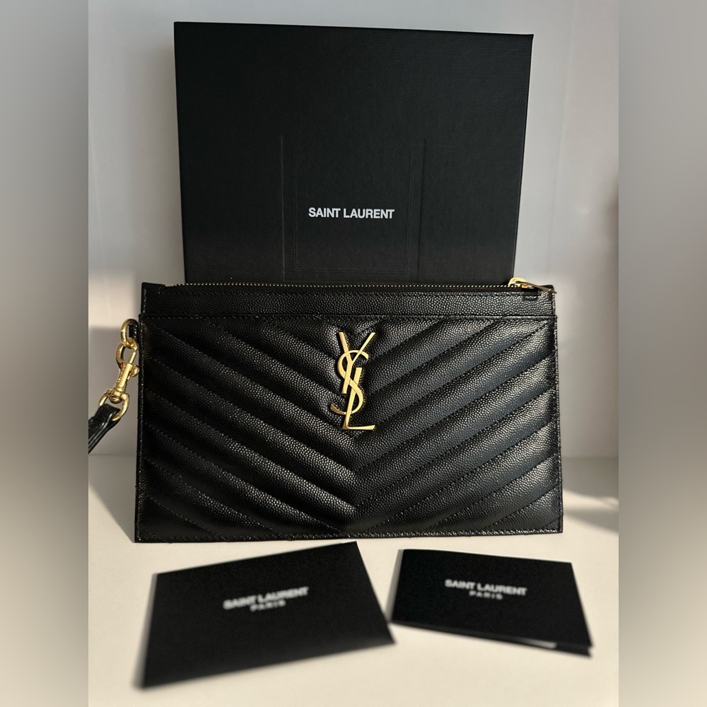 Saint Laurent YSL large pouch / Wristlet